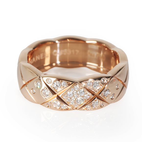 Chanel Coco Crush Diamond Ring in 18k Rose Gold - Picture 1 of 5